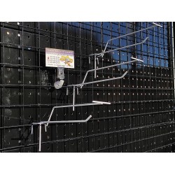 Гачок на сітку L100 d3 з цінникотримачем